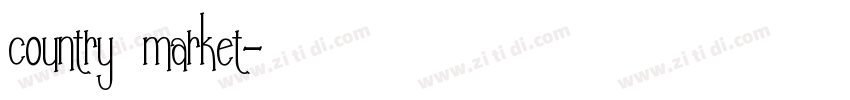 country market字体转换